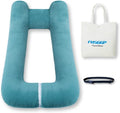 FHSGGP Travel Pillow Upgraded Version of Aircraft Travel Neck Pillow with Storage Bag, Sleep Pillows for Travel by Train, Car, or Plane, Supporting the Head and Body, Travel Pillow for Kids