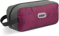 GOX Travel Small Toiletry Bag for Men Nylon Dopp Kit Medicine Bag Travel Organizer Pouch Shave Kits for Teens Toiletry Essentials Bathroom Compact Purple 9.8 * 4.3 * 3.3 Inches