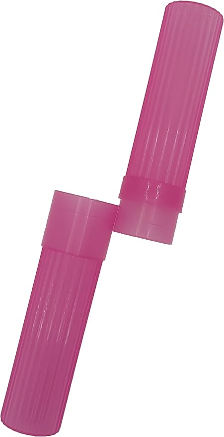 American Comb Toothbrush Holder - Pink, Made in USA, with Ventilation Holes, for Toothbrush Covers, Toothbrush Holder, Toothbrush Soft, Durable Design, Hygienic Bathroom Accessory