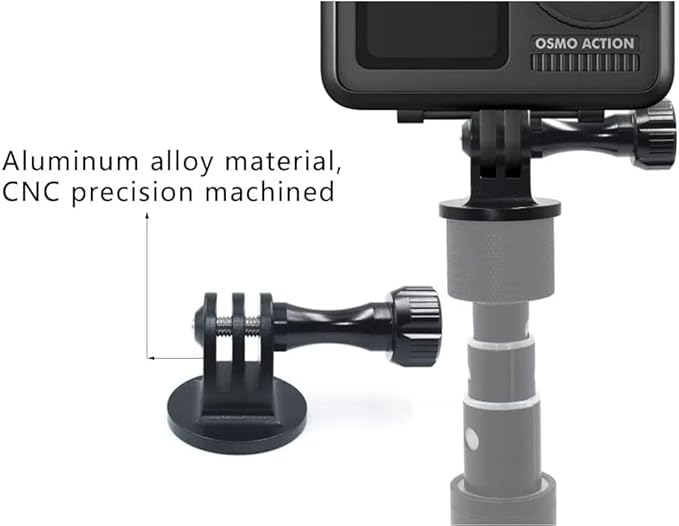 Aluminum Camera Tripod Adapter 1/4"-20 Conversion Adapter Mounts Compatible with Gopro Action Cameras Insta360 and Other Standard 1/4 Accessories, Quarter Inch Mount Adapter (Type AA)