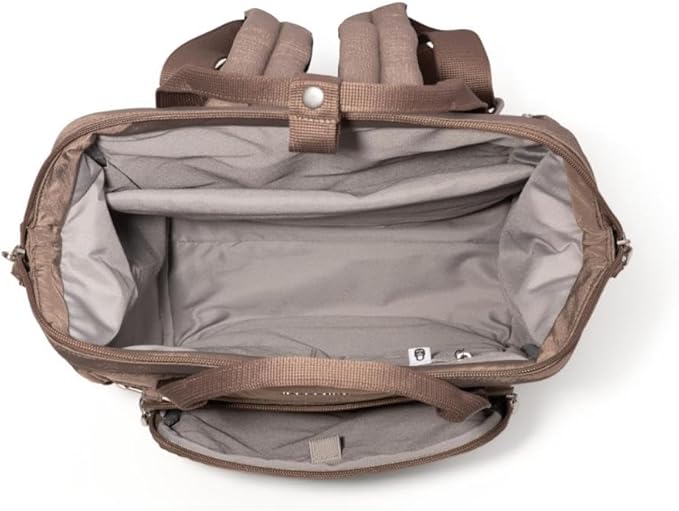 Baggallini Securtex Anti-Theft Windsor Backpack for Travel, Work & College, RFID & Locking Zipper, Up to 16" Laptop