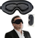 100% Light Blocking Sleep Mask with Storage Bag, Only 0.73oz Light Comfortable 3D Contoured Memory Foam, Blink Freely Eye Masks for Sleep, Travel, Nap, for Men Women Side Sleeper, Black