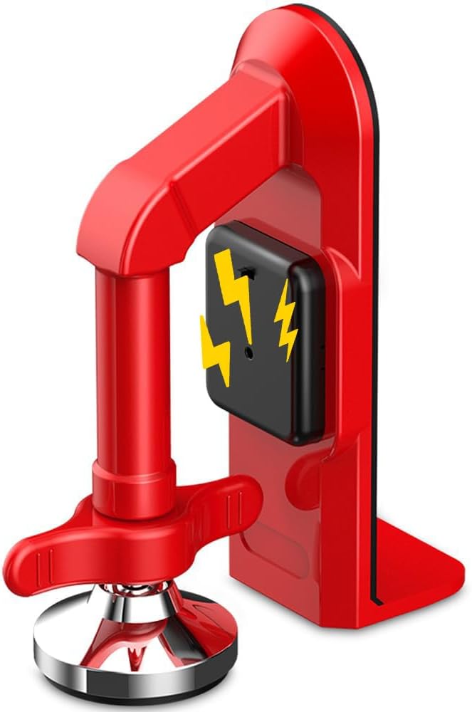 Portable Alarm Door Stopper - Strong Security Anti Theft Smart Lock for Travel Safety - Front Door Jammer Device for Apartment Hotel Home - No Drill Bottom Door Floor Blocker Brace with Siren