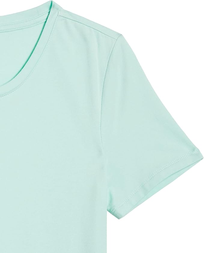 Amazon Essentials Women's Regular-Fit Short-Sleeve T-Shirt (Crewneck and V-Neck Options), Multipacks
