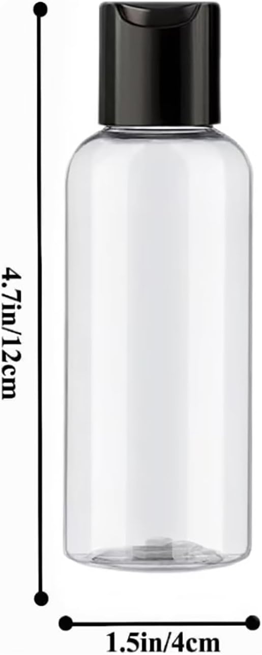 10 Pack Leakproof 3.4 Oz Travel Bottles - Refillable Empty Plastic Cosmetic Containers for Toiletries Shampoo Lotions Cream