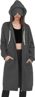 Travel Hoodie for Women Mens with Built In Eye Mask Hidden Pockets Airplane Travel Zip Up Outfits