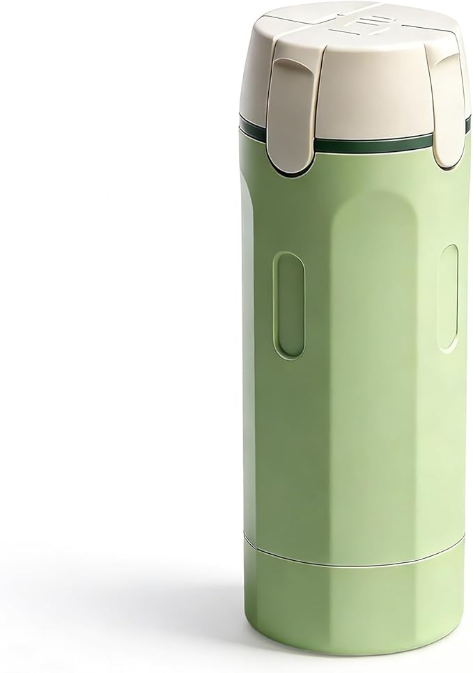 4 in 1 Travel Dispenser Bottle, 2026 New Travel Bottles for Toiletries, Leak Proof Toiletries Bottle for Travel, Compact Travel Shampoo and Conditioner Containers for Shampoo Lotion Cream (Green)