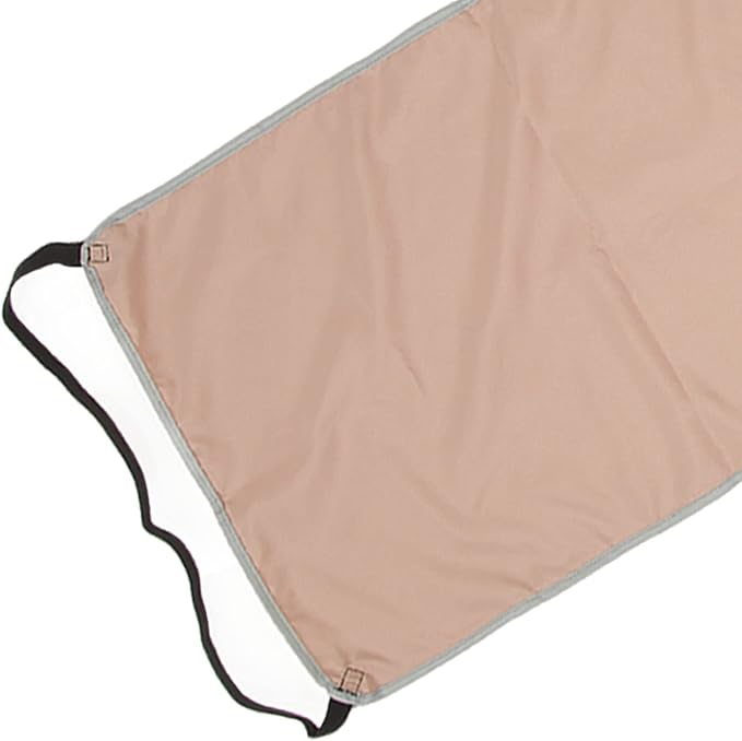 Ergonomic Airplane Footrest Hammock Cover Adjustable Travel Footrest for Improved Sitting Position on Planes Buses and Outdoor Seating (Khaki)