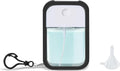 Refillable Hand Sanitizer Spray Bottle Keychain - 1oz / 30ml Leakproof Empty Spray Bottle with Silicone Case, Funnel & Clip,Portable Mini Travel Sanitizer Holder for Purse, Pocket, Gym Bag