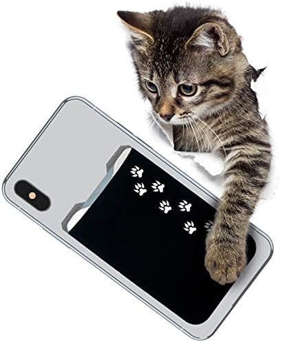 Phone Wallet - Adhesive Card Holder - Cell Phone Pouch - Stick on Lycra Pocket by Gecko - Carry Credit Cards and Cash