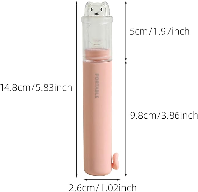 Tizee Mini Folding Toothbrush Set - 2 in 1 Portable Travel Toothbrush with Cover and Toothpaste Case, Foldable and Replaceable Heads for Home, Travel, Outdoor, Hiking, Camping, 2 Sets