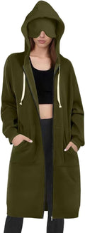 Travel Hoodie for Women Mens with Built In Eye Mask Hidden Pockets Airplane Travel Zip Up Outfits