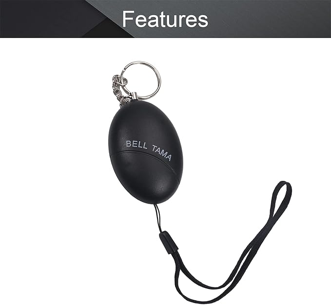 Othmro 2 Pack 120DB Personal Alarm, Emergency Safety Alarm for Women, Men, Children, Elderly Black