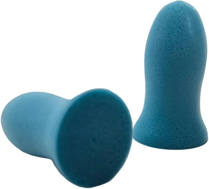 Fan Wu Soft Foam Earplugs 50 Pairs – 32dB Noise Reduction for Sleeping, Travel & Work | Small Size for Kids & Women & Petite Adults | Reusable Comfort Fit | Blue