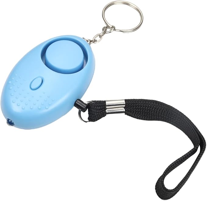 Othmro 3 Pack 130DB Personal Alarm with LED Lights, Emergency Safety Alarm for Women, Men, Children, Elderly, Light Blue