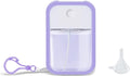 Refillable Hand Sanitizer Spray Bottle - 1oz / 30ml Leakproof Empty Spray Bottle with Silicone Case, Funnel & Clip,Portable Mini Travel Sanitizer Holder for Purse, Pocket, Gym Bag