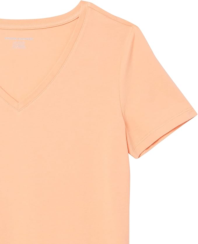 Amazon Essentials Women's Regular-Fit Short-Sleeve T-Shirt (Crewneck and V-Neck Options), Multipacks