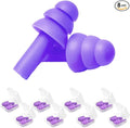 Earplugs for Sleeping Noise Cancelling, Reusable Ear Plugs– Super Soft, Silicone Ear Plug, for Sleeping 8 Pairs, Swimming, Snoring, Concerts, Work, Noisy Places (8 Colors)