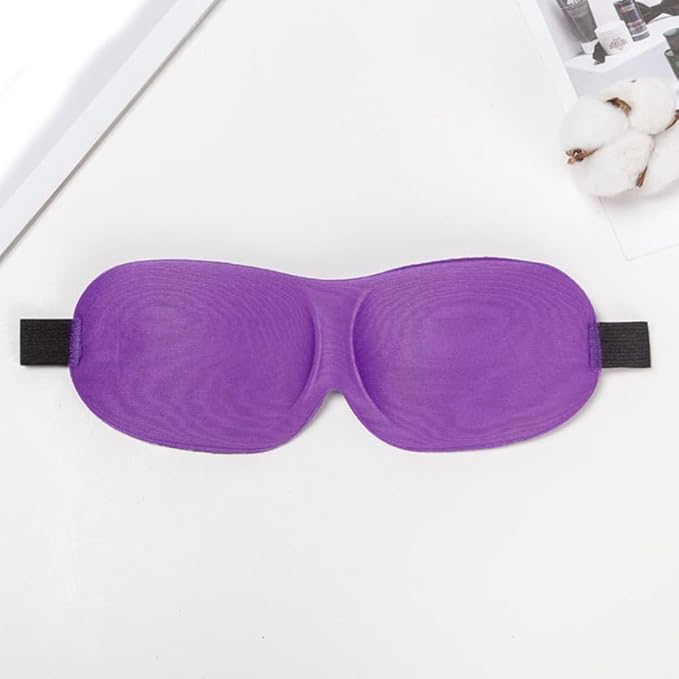 3D Sleep Eye Mask for Men & Women, 3 Pack Blackout Eye Mask for Travel & Airplane, No Nose Wing 3D Contoured Design, Soft Comfortable & Lightweight, Perfect for Side Sleepers & Deep Sleep