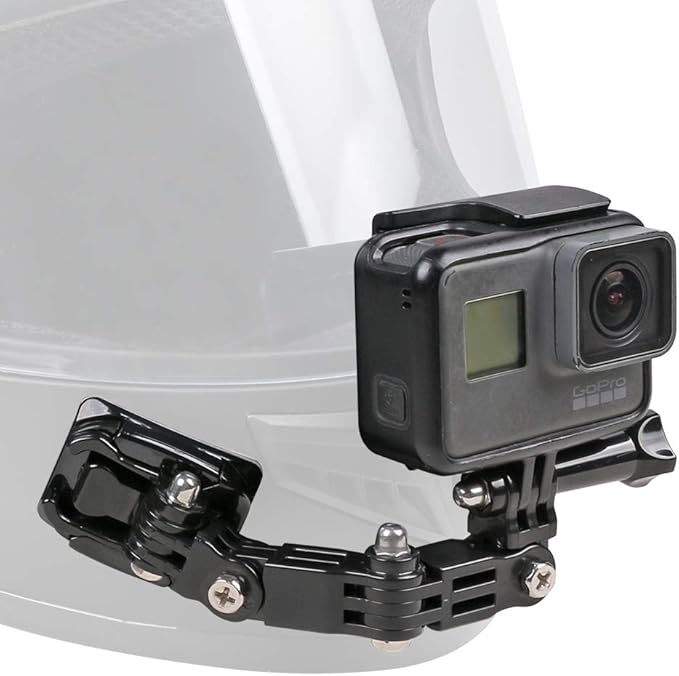 Motorcycle Helmet Chin Mount Kit Compatible with GoPro 13/12/11/10/9, DJI Action 6/5 Pro/4/3, AKASO and More Action Cameras