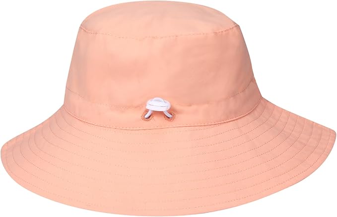 55cube UPF 50+ Baby & Toddler Sun Hat, Wide Brim Infant Bucket Hat for Beach & Outdoors, Adjustable Fit for Ages 0-4 Years