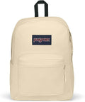 JanSport SuperBreak Plus Backpack with Padded 15-inch Laptop Sleeve and Integrated Bottle Pocket - Spacious and Durable Daypack for Work and Travel - Coconut