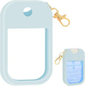 Hand Sanitizer Spray Case Compatible with Touchland, Silicone Hand Sanitizer Case Holder with Keychain for Power Mist and Glow Mist 1 fl oz,(Blue)