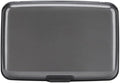 ELFISH RFID Blocking Credit Card Protector Aluminum ID Case Hard Shell Business Card Holders Metal Wallet for Men or Women（Gray
