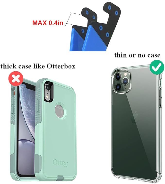 Kemoxan 10 Pack Foldable Small Phone Stand for Desk, Pocket Portable Kickstand, Colourful Cell Phone Travel Mount Compatible with Universal iPhone IPads Android