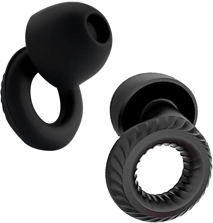 Ear Plugs, Ear Plugs for Noise Reduction, Concert EarPlugs, Reusable Earplugs Travel Essentials, EarPlugs for Concerts,Sleep,Work,Study, 45dB (SNR) Noise Reduction