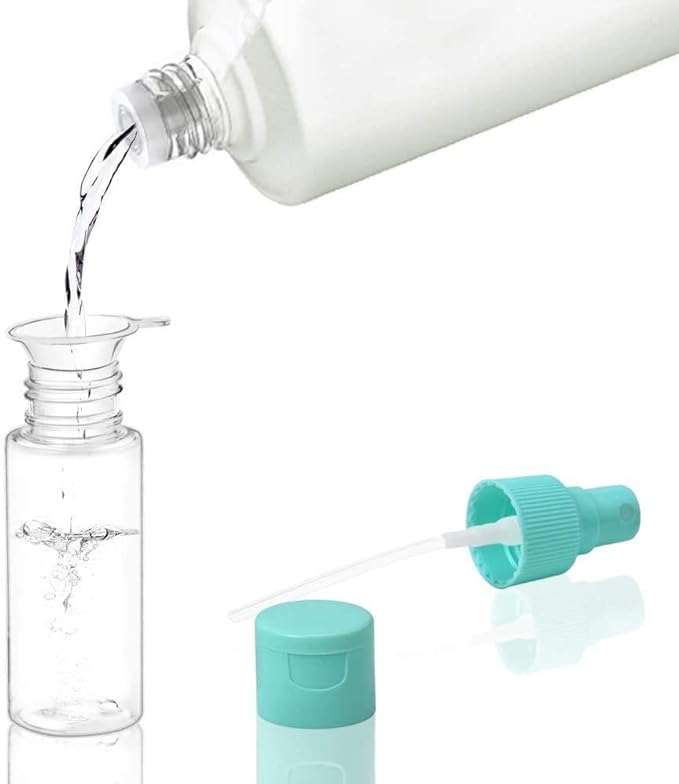 Tsa Approved Travel Toiletries Bottles/Containers Kit (LEAKPROOF BPA FREE) Travel Essentials Accessories - 13 Pieces/Clear Case