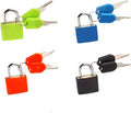 4 Pack TSA Approved Luggage Locks - Suitcase Padlocks with Keys, Travel Baggage Locks for School Gym Lockers, Laptop Bags & Outdoor Gear