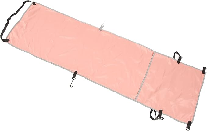 Ergonomic Airplane Footrest Hammock Cover Adjustable Travel Footrest for Improved Sitting Position on Planes Buses and Outdoor Seating (Pink)