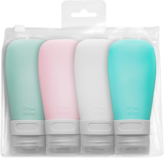 ZENBI Leak Proof Travel Bottles for Toiletries | TSA Approved Toiletry Bottles | Organize Your Travel Essentials | Travel Size Toiletries for On-the-Go Adventure
