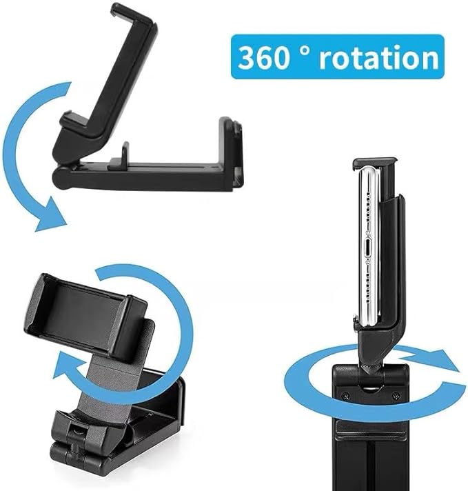 BestReviewed Universal in Flight Travel Essentials for Flying. Airplane Phone Holder. Hands-Free, 360 Degree Rotation, Accessory for Airplane, Plane Phone Stand Holder, Desk Mount