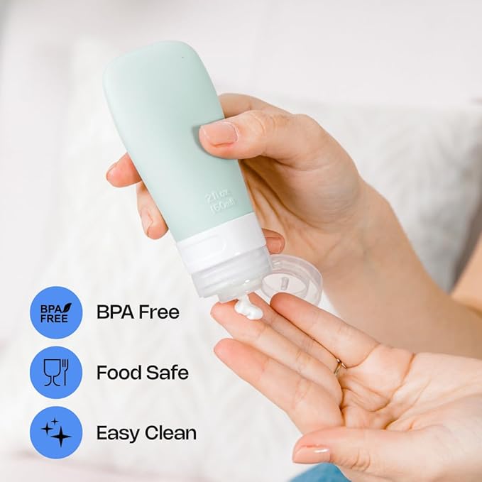ZENBI Leak Proof Travel Bottles for Toiletries | TSA Approved Toiletry Bottles | Organize Your Travel Essentials | Travel Size Toiletries for On-the-Go Adventure