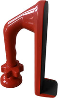 Portable Door Stopper, Aluminum Alloy Anti-Slip Safety Device, Suitable for Personal Protection During Travel or Apartment Living.(red)