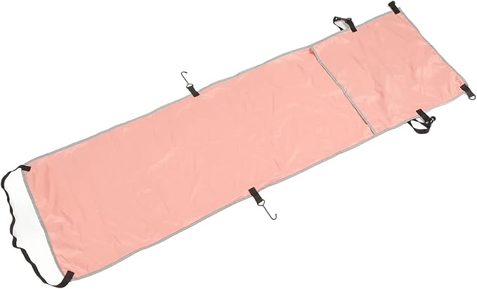 Ergonomic Airplane Footrest Hammock Cover Adjustable Travel Footrest for Improved Sitting Position on Planes Buses and Outdoor Seating (Pink)