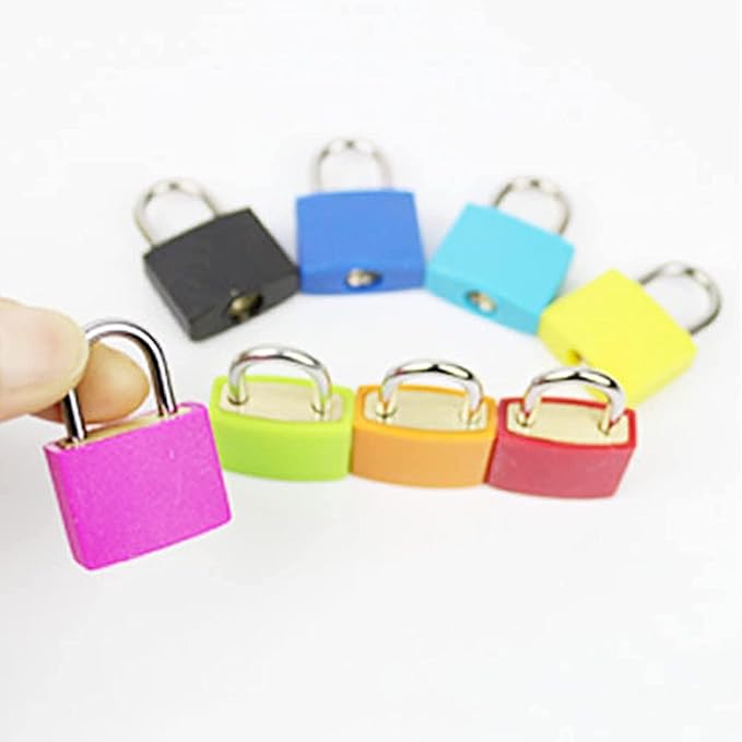 4 Pack TSA Approved Luggage Locks - Suitcase Padlocks with Keys, Travel Baggage Locks for School Gym Lockers, Laptop Bags & Outdoor Gear
