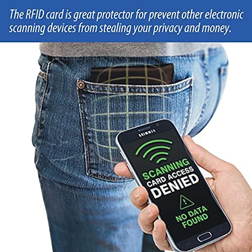 6 Pack RFID Blocking Card, NFC Contactless Credit Card Protector Safe Wallet Shield Bank Card Blocker