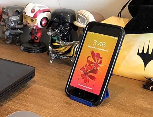 The SkyClip+ Phone & Tablet Holder for Air Travel, Home and Office Use - Inflight Phone Mount & Stand Compatible with iPhone, Android, Kindle and Tablets - Travel Accessory (Blue & Blue, 2 Pack)