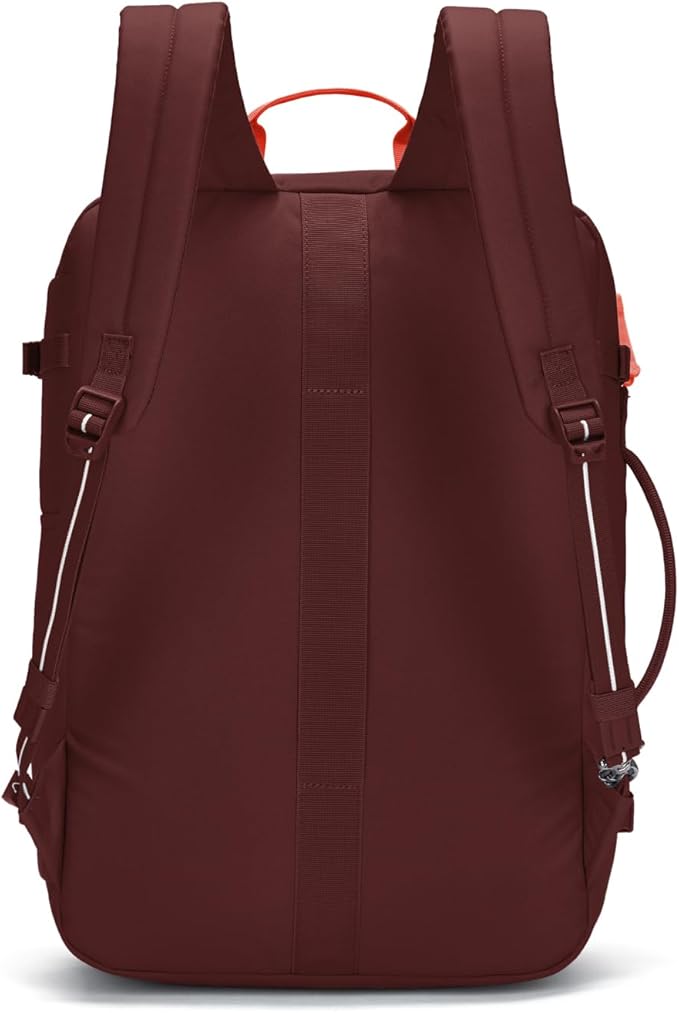 Pacsafe GO Anti Theft 34L Carry-on Backpack, Garnet Red