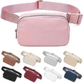 Belt Bag for Women Fanny Pack Dupes, Fashion Crossbody Waist Pack Bag with Adjustable Strap, Everywhere Belt Bag for Travel Outdoors Running Hiking（Pink）