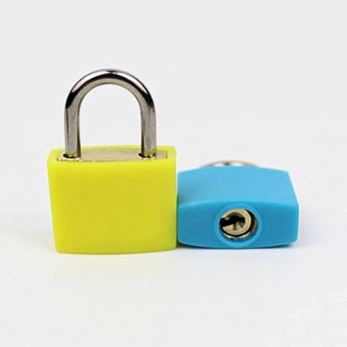 4 Pack TSA Approved Luggage Locks - Suitcase Padlocks with Keys, Travel Baggage Locks for School Gym Lockers, Laptop Bags & Outdoor Gear