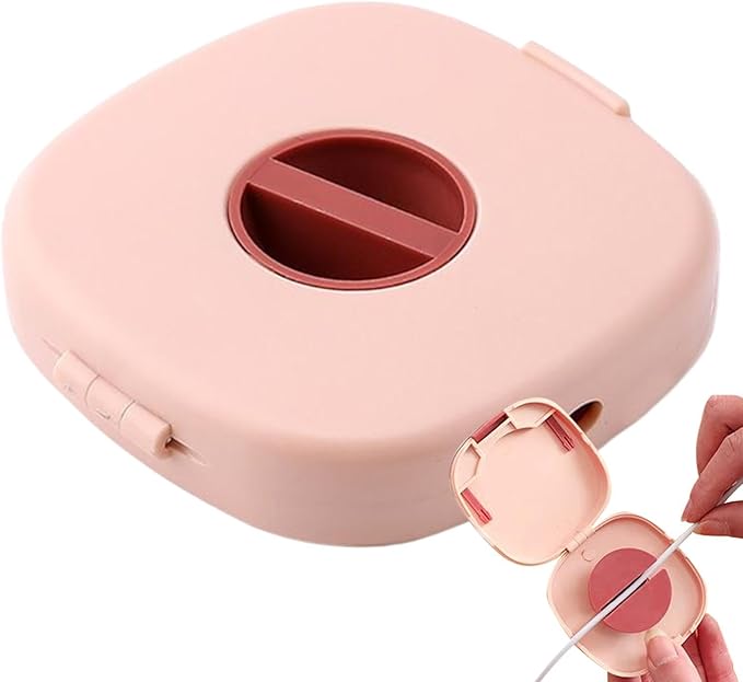 Cable Organizer Storage Case - Charger Cord Winder, Wire Management Holder, with Built in Phone Stand | Portable Charging Cable Wrap Tool for School Living Room Bedroom Dorm Commuting Travel Use