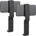 2 Pcs Universal Airplane Travel Phone Holder,Portable Phone Stand 360 Degree Rotaing Design Holder Foldable Pocket Size for Plane, Train, Work, Video and Desk(Color:Black)