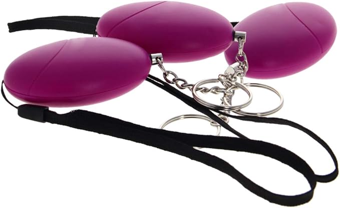 Othmro Safe Sound Personal Alarm 3 Pack 120DB Personal Security Alarm Keychain, Emergency Safety Alarm for Women, Men, Children, Elderly Purple