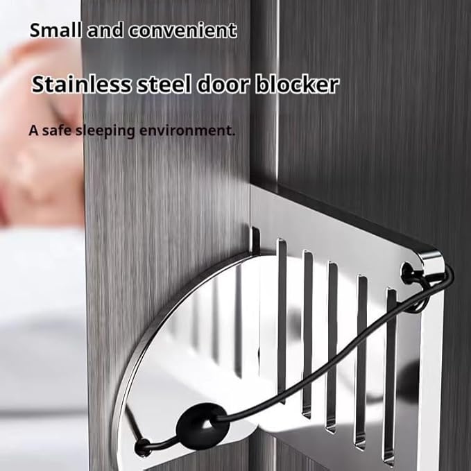 Door Stopper Hotel Portable Door Stopper Girls Safety – Top Door Anti-Wolf Blocking, Door Anti-Locking, Anti-Theft Home Alone Door Stopper