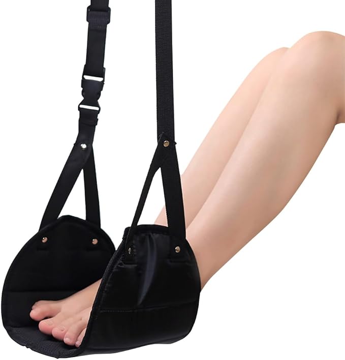 Plane Foot Hammock Portable Airplane Footrest to Relax Your Feet Airplane Travel Accessories Desk Foot Hammock Travel Foot Rest Comfy Foot Hanger Airplane