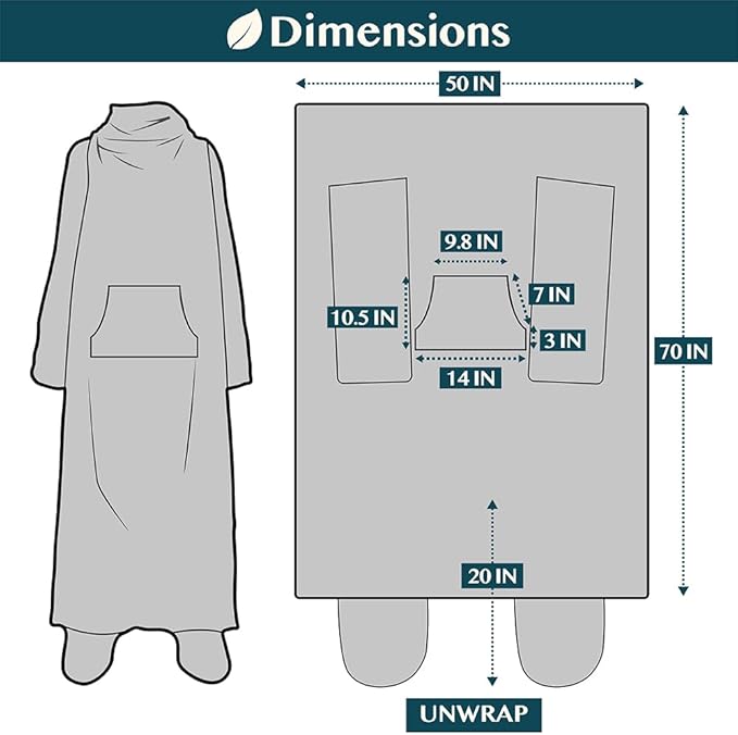 PAVILIA Fleece Blanket with Sleeves, Foot Pockets for Women Men Adults, Plush Wearable Blanket Throw Wrap, Warm Snuggle Blanket Robe, Cozy Gift Ideas Wife Mom, Checkered Red
